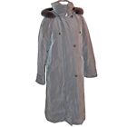 Utex Down Taupe Full Length Coat Jacket Genuine Fur Trimmed Hood Eaton Canada 6