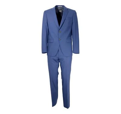 Boss Traje Hombre Slim Fit de Lana Elástica Anti-dobladura 50509485 Color Azul - Imagen 1 de 3