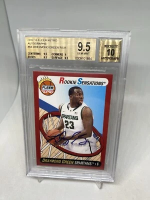 Draymond Green Rookie Sensations RC 2012 autógrafo automático BGS 9,5 gema MT POP 31 Foto 1 de 4