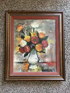 Ozz Franca Original Oil Painting On Canvas Framed Still Life Flowers HTF - Picture 1 of 3