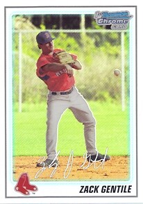 2010 Bowman Chrome Prospects Refractors Baseball Card #BCP62 Zach Gentile /777