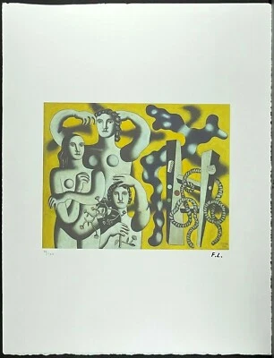 FERNAND LÉGER * 50 x 70 cm * signed lithograph * limited # 91/300 - Bild 1 von 4