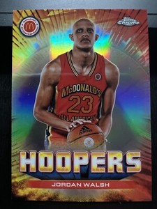 JORDAN WALSH 2023 Topps Chrome McDonalds All American HOOPERS REFRACTOR #HS13