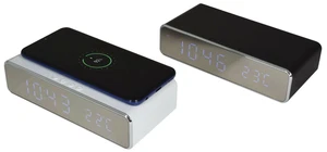 Digitaler Wecker Bettseitig Uhr Mit 5W Schnell Handy QI Drahtlose Lade Platte - Bild 1 von 13