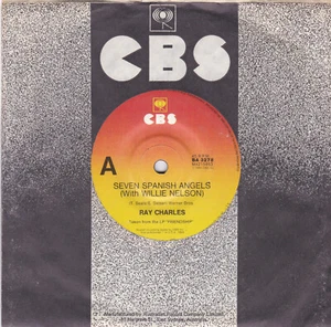 Ray Charles & Willie Nelson – Seven Spanish Angels - 7" single - Picture 1 of 2