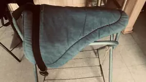 BAREBACK Sattel * GC mit Sattelgurt DENIM blau mit Panikhandgriff - Bild 1 von 3