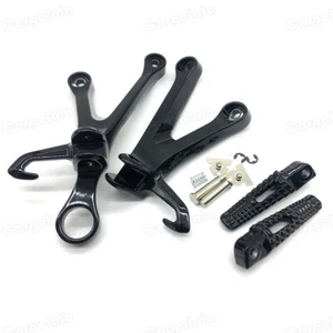 New Black Rear Passenger Foot Pegs Bracket Fit For Suzuki GSXR1000 2017-2022 K17 - Picture 1 of 6
