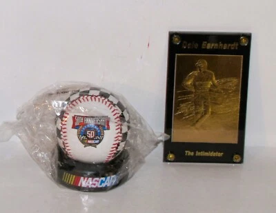 Dale Earnhardt Sr. #3 50th Anniversary Ball With 22k Gold Foil Card And COA - Image 1 of 4