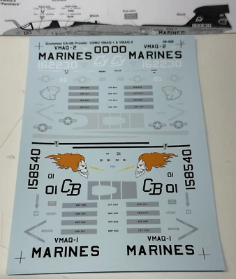 Calcomanías internacionales súper escala GRUMMAN EA-6B MERODEADORES, USN 48-908 Foto 1 de 3