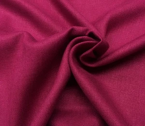 BALLARD DESIGNS GARRISON LINEN MAGENTA  PINK 21OZ 100% LINEN FABRIC BY YARD 54"W - Picture 1 of 3