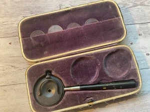 ORIGINAL ANTIQUE CASED MEDICAL LIEBRIGH’S OPTHALMOSCOPE - Picture 1 of 7