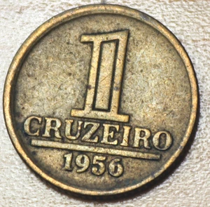 1956 Brazil 1 Cruzeiro 19mm KM# 567 - Picture 1 of 2