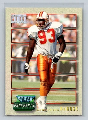 1993 Pro Set Power Update - Power Prospects #PP31 Demetrius DuBose Buccaneers - Image 1 of 2