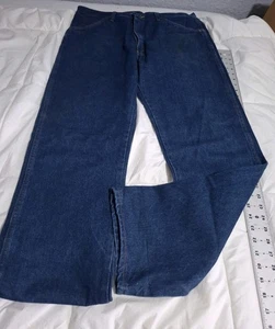 Rustler Casual Button Up Herren Dark Wash Denim Jeans Herren Größe 36x32 Gebraucht - Bild 1 von 6