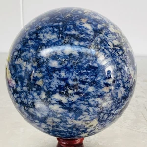 Sfera sfera sodalite blu cristallo curativo pietra preziosa naturale quarzo pietra 4300G - Foto 1 di 12