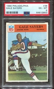 1966 Philadelphia #38 Gale Sayers RC PSA 6 Chicago Bears HOF U. of Kansas - Picture 1 of 1