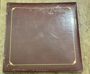 Creative Memories 12 X 12 Maroon Open Spine Scrapbook Album with Gold Trim NEW - Picture 1 of 2