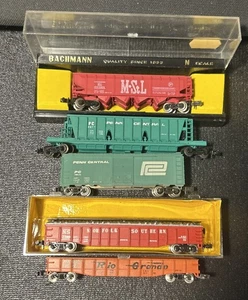 AHM Minitrains N Scale #48 Lot Of 5 Freight & Gondola 4453 5099 C-6 - Picture 1 of 6