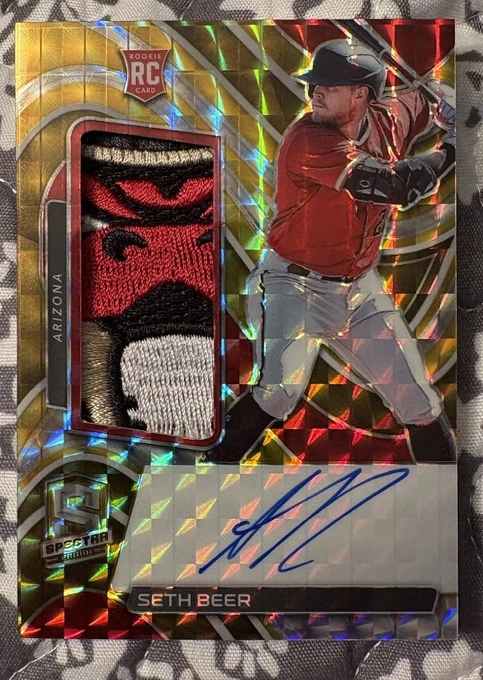 2022 Panini Spectra /10 Seth Beer Auto Patch RC RPA Nasty! Snake Diamondback - Image 1 of 3