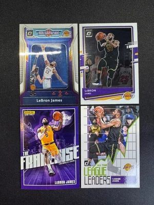 (4) LeBron James Optic Air Defense Donruss League Leaders The Franchise Lakers - Image 1 of 2
