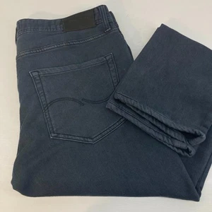 Jack & Jones Jeans Mens 34 x 32 Charcoal Gray Slim Fit Tim Stretch Denim - Picture 1 of 16