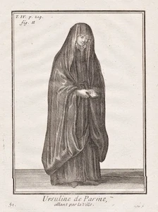 Ursulinen Ursulines Parma Nonne nun Orden costume Tracht engraving 1790 311565 - Bild 1 von 1