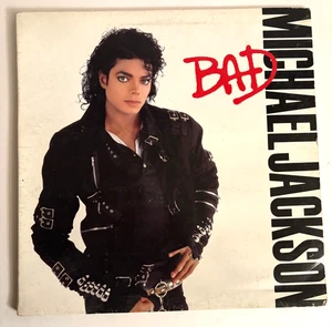 Michael Jackson Bad Vinyl LP Epic 1987 Electronic Synth-Pop Disco Gatefold - Imagen 1 de 7