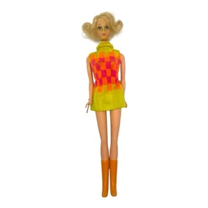 Vintage 1970 Mattel Sears Exclusive #1132 WALKING JAMIE Doll in Original Dress - Picture 1 of 18