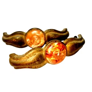 THREE 20's Bakelite Antique Hardware (3) Art Deco Drawer Pulls Not 2 But 3 - Picture 1 of 8