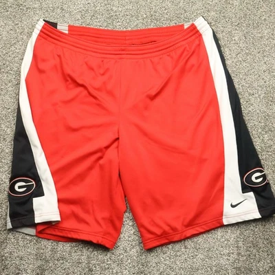 Nike Georgia Bulldogs Shorts Men's 2Xl Red Black White NCAA Football Athletic - Image 1 of 4