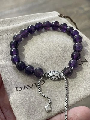 DAVID YURMAN Spiritual Bead Bracelet Sterling Silver with Amethyst 8mm - Image 1 of 4