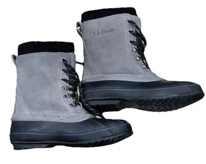 LL Bean Botas de Nieve Aisladas Para Hombre 12 Gris/Negro Sherpa Forro Extraíble 284892 - Imagen 1 de 6