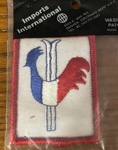 French Gallic Rooster Rossignol & Dynastar 1970s Ski Patch, 2 x 2 3/4 inches - Picture 1 of 3