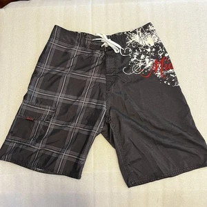 Miami Ink Skull Men's Size 34 Board Shorts - Picture 1 of 10
