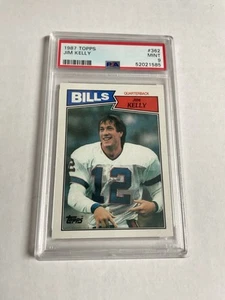 1987 TOPPS #362 JIM KELLY ROOKIE FOOTBALL CARD BILLS PSA 9 MINT - Picture 1 of 3