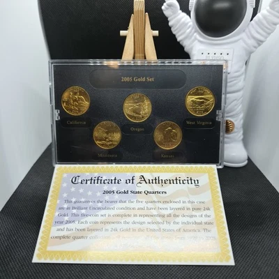 Uncirculated 2005 Gold Edition State Quarter Collection - Image 1 of 3