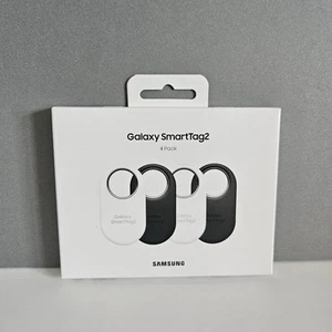 Samsung Galaxy SmartTag2 Bluetooth Tracker Pack of 4 White Black NEW - Picture 1 of 6