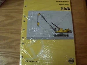 Volvo PL4608 Pipe Layer Excavator Operators Manual New - Picture 1 of 1
