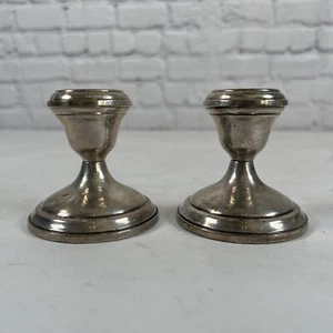 Vintage A T Gunner Sterling gewichteter Kerzenständer - Bild 1 von 8