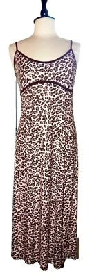 Vestido Neglige Gilligan & O'Malley Marrón y Beige Estampado Animal XL Foto 1 de 4