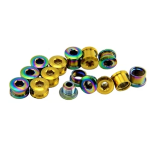 MTB 3.5mm-9.5mm Titanium Crankset Chainring Bolts Crank Nuts Road Bike Bicycle - Picture 1 of 20