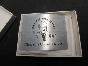 Hiawatha Council William Hillcourt Green Bar Bill Pewter Belt Buckle       bm3 - Picture 1 of 2