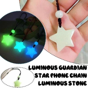 Star Glow-in-the-dark Phone Chain Small Star Mobile Deco Accessory Keychain L1J4 - Picture 1 of 22