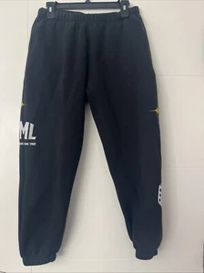 Wish Me Luck Sweatpants Size M Black Unisex Preowned - Picture 1 of 6