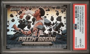 ✨ PSA 10 2023 Prizm Draft Victor Wembanyama #1 Prizm Break Silver GEM MINT - Bild 1 von 2