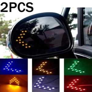 2pcs Auto Car Side Rear View Mirror 14SMD LED Lamp Turn Signal Light Accessories - Picture 1 of 16