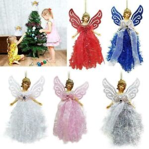 Ornament Angel Fairy Plush Pendant Christmas Decorate Tree Topper Decoration