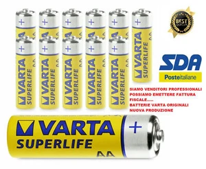 48 PILE BATTERIE VARTA ORIGINALI AA STILO BATTERIA SUPER LIFE - Imagen 1 de 1