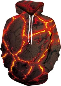 🔥 Belovecol Mens Hoodies 3D Hooded Sweatshirt Casual Print Pullover  Large 🔥 - Picture 1 of 5