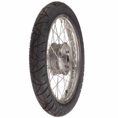 Simson Komplettrad Hinten 1,5x16 Zoll Alufelge poliert Edelstahlspeichen - Bild 1 von 4